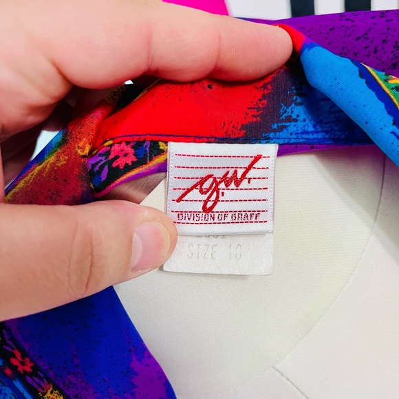 VTG 1990s Multicolor Floral Blazer Jacket - Picture 5 of 6